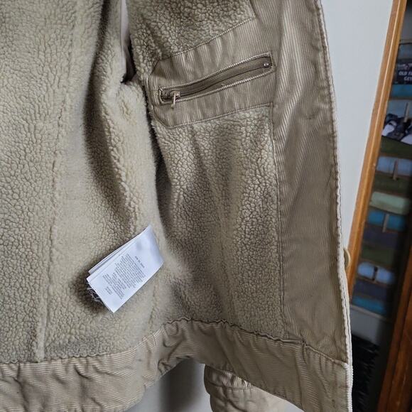 Pacific Trail Women's M Safari Jacket Beige Corduroy Button Up Casual Utility - Picture 7 of 8